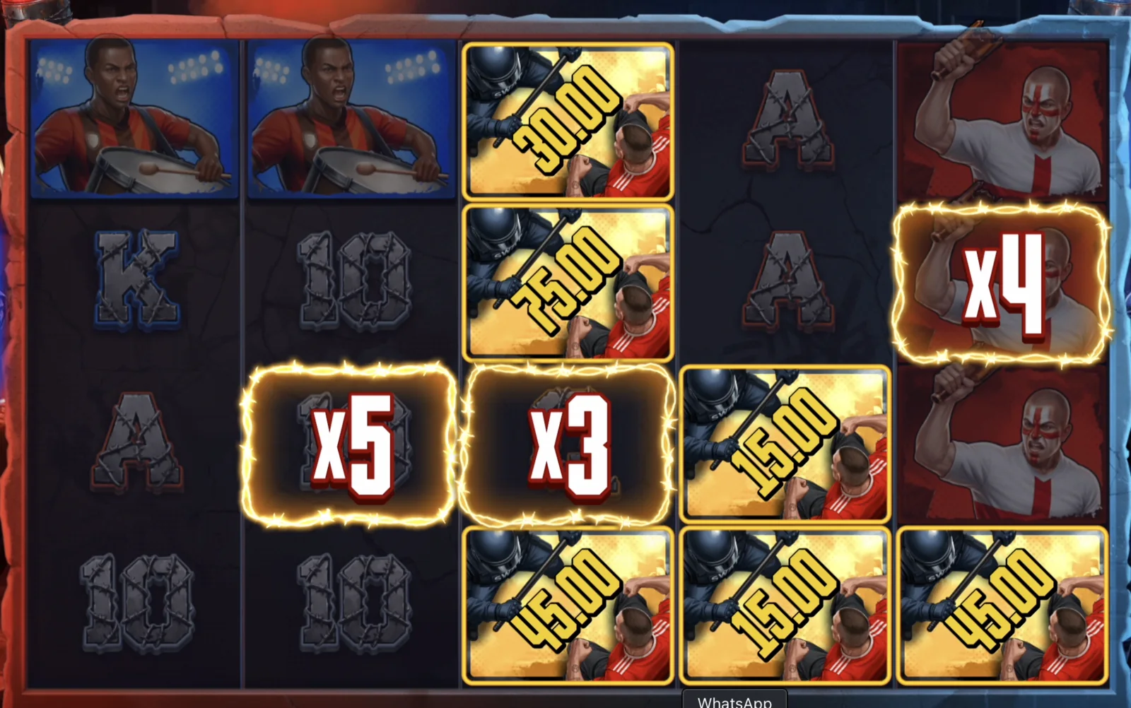 Ultras Hold and Win Bonus screen