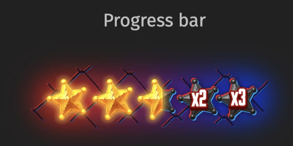 Ultras Star Progress Bar x2 and x3 multipliers