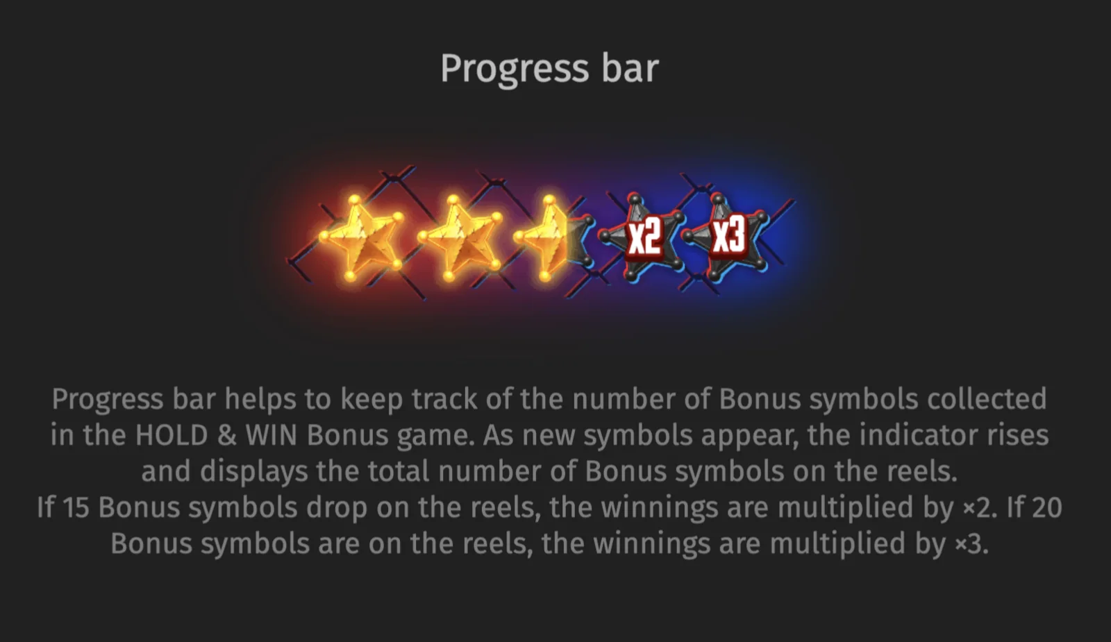 Ultras Star Progress Bar rules